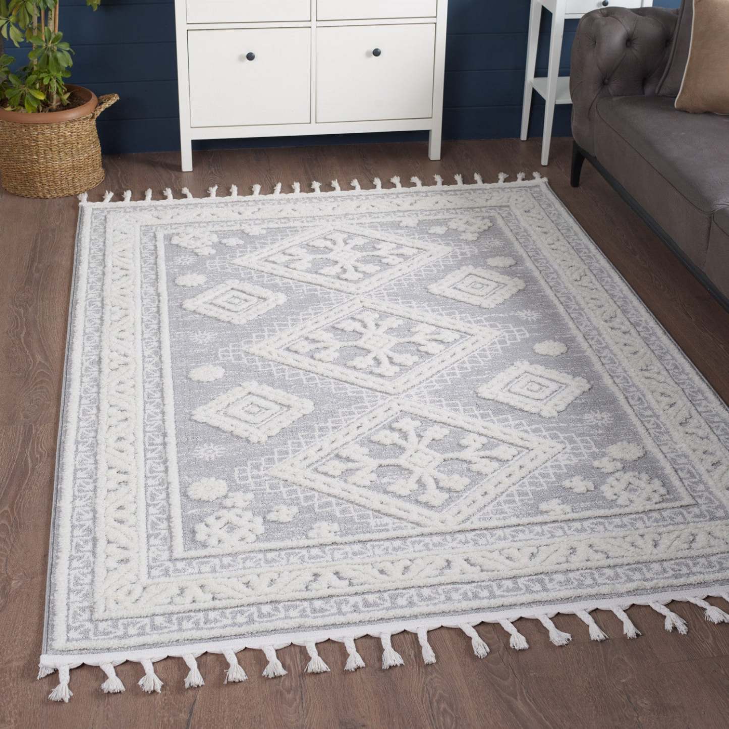 Quinto Westerner Shag Area Rug - 7'7 x 10'|Carpette à poil long Quinto Westerner - 7 pi 7 po x 10 pi