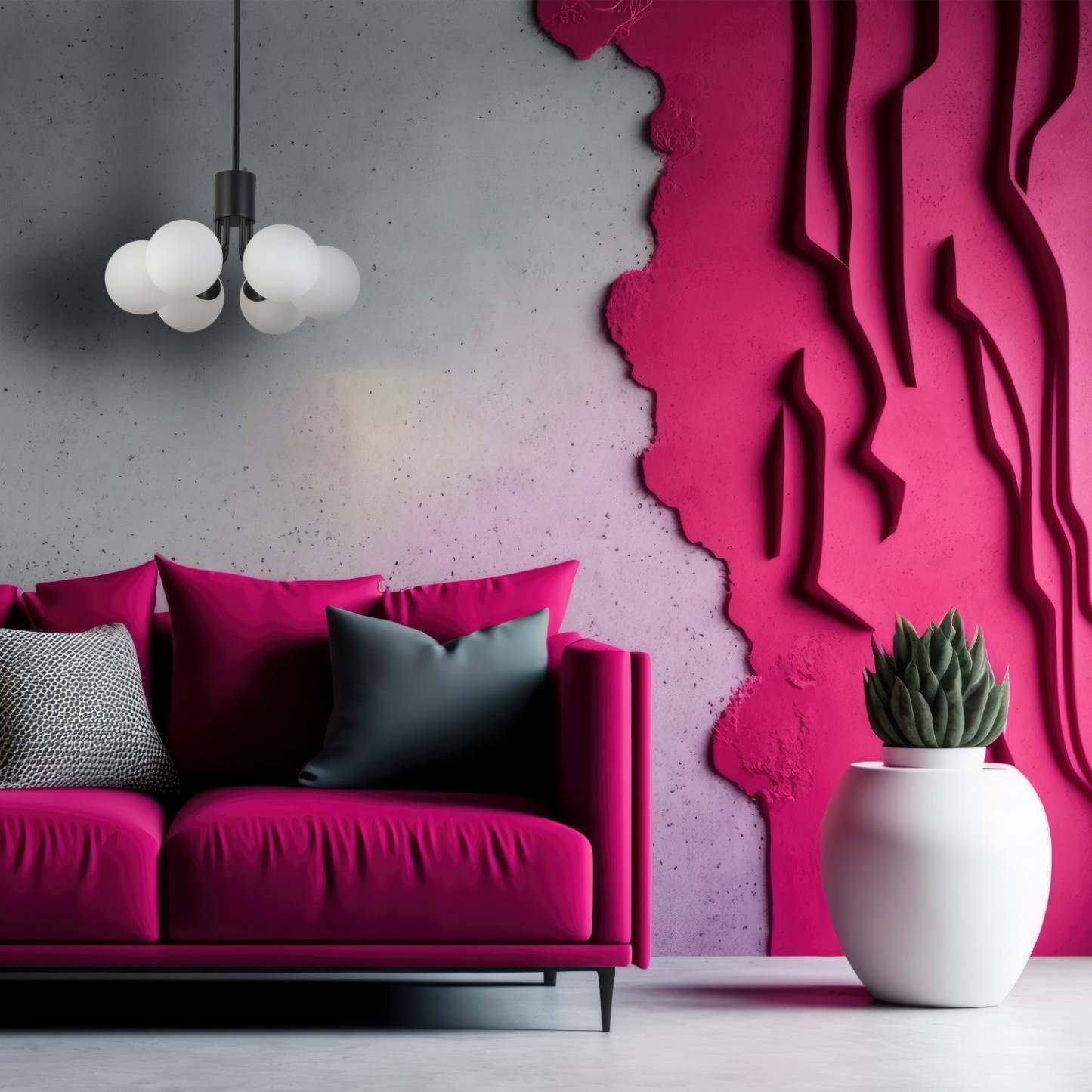 Dainolite Amanda 6 Light Pendant Matte Black Finish White Opal Glass Lamp|Luminaire suspendu Amanda de Dainolite en verre blanc opale, avec fini noir mat et 6 ampoules