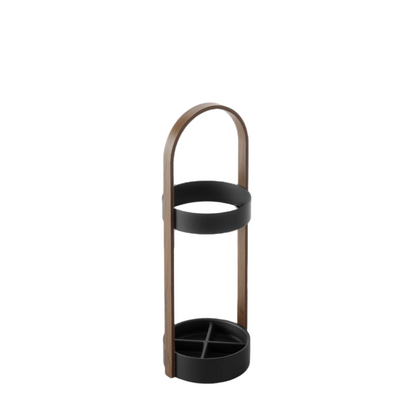 Umbra Modern Steel Bellwood Umbrella Stand - Black and Walnut|Support à parapluie moderne Bellwood de Umbra en acier - noir et noyer