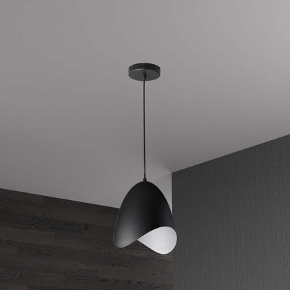 Dainolite Myra 1 Light Pendant Small Black Finish Lamp|Petit luminaire suspendu Myra de Dainolite avec finition noire et 1 ampoule