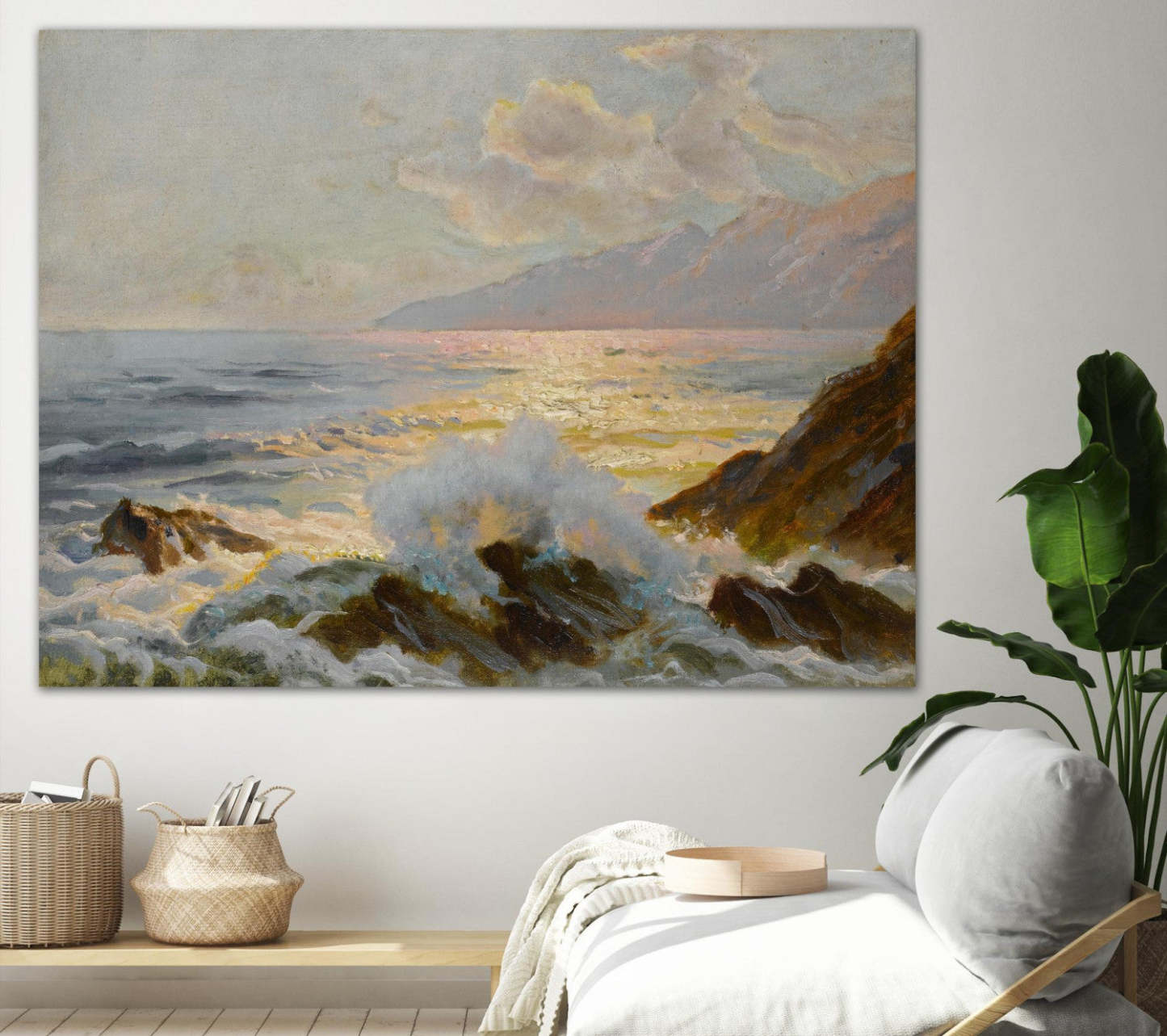 Main Seascape Ii Giant Art 72x54 Wall Art|Œuvre d’art murale Giant Art « Main Seascape Ii » 72 x 54