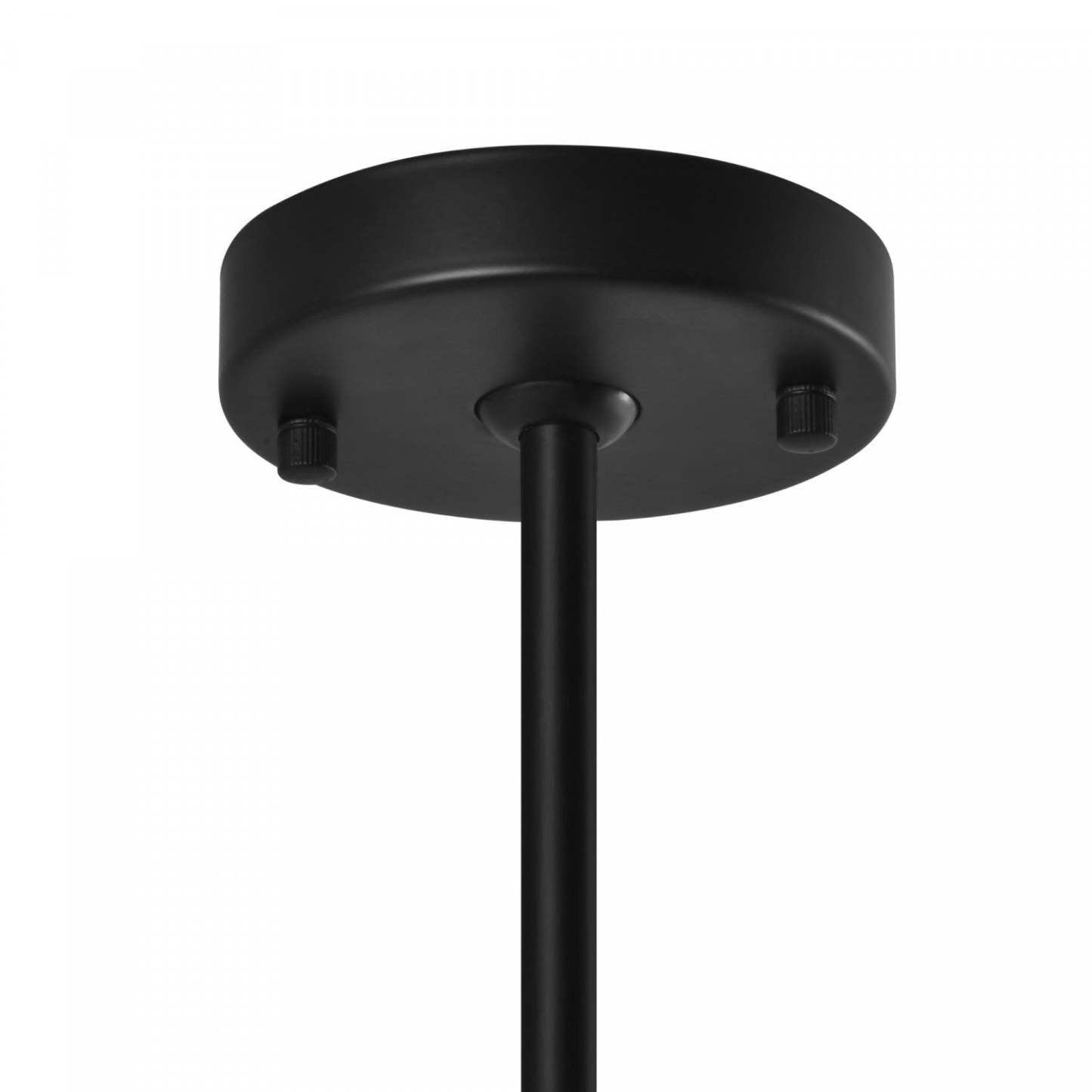 Lustre Crema à 8 lumières 34,25, noir, laiton brossé avec lampe en verre de style albâtre | Lustre A 8 lampes Crema De 34,25 po, Noir, Laiton Brosse Avec Verre Genre Albatre