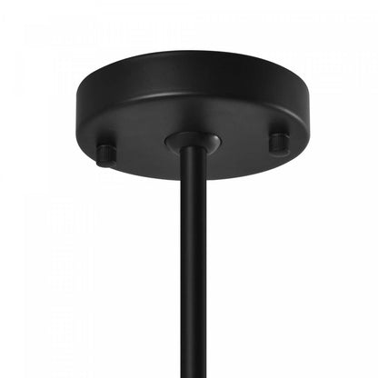 Lustre Crema à 8 lumières 34,25, noir, laiton brossé avec lampe en verre de style albâtre | Lustre A 8 lampes Crema De 34,25 po, Noir, Laiton Brosse Avec Verre Genre Albatre