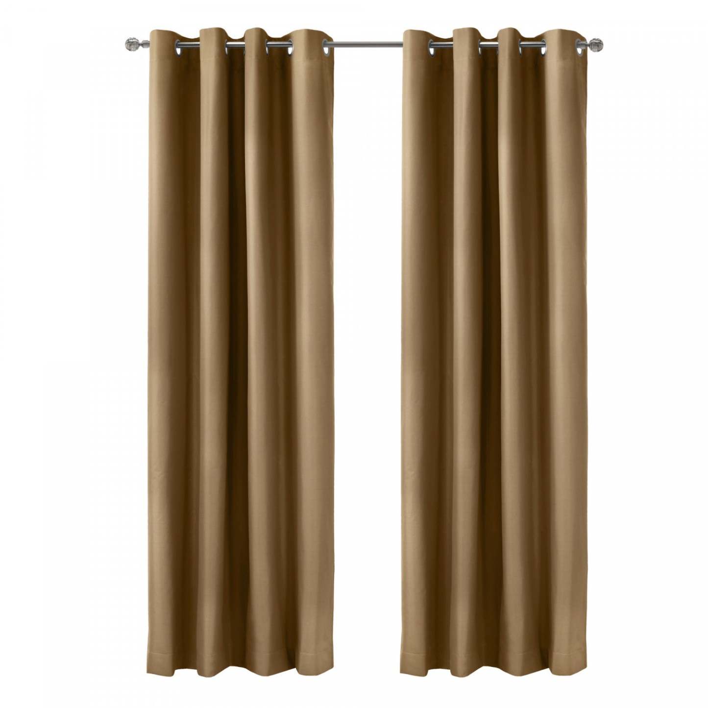 Thermaplus Alpine Sand Blackout Grommet Curtain Panel - 52 x 108|Panneau de rideau coupe-lumière à œillets Alpin sable de Thermaplus - 52 x 108