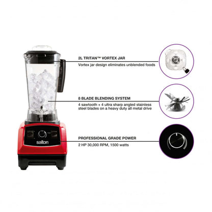Salton 2 L Power Blender - BL1486RBT|Mélangeur puissant Salton de 2 litres - BL1486RBT