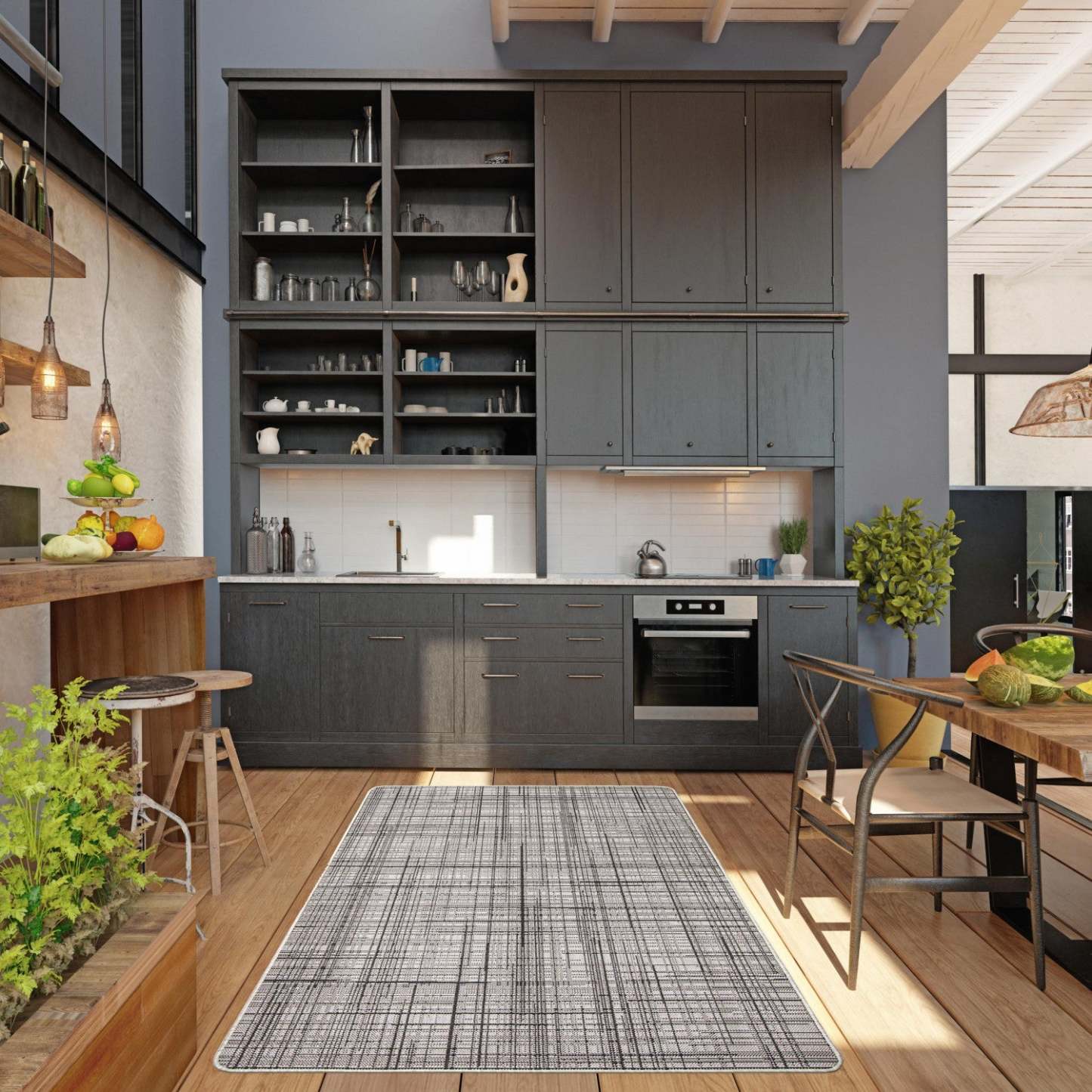 Tapis Panthea gris - 132 x 196 cm | Tapis Panthea grise - 132 x 196 cm