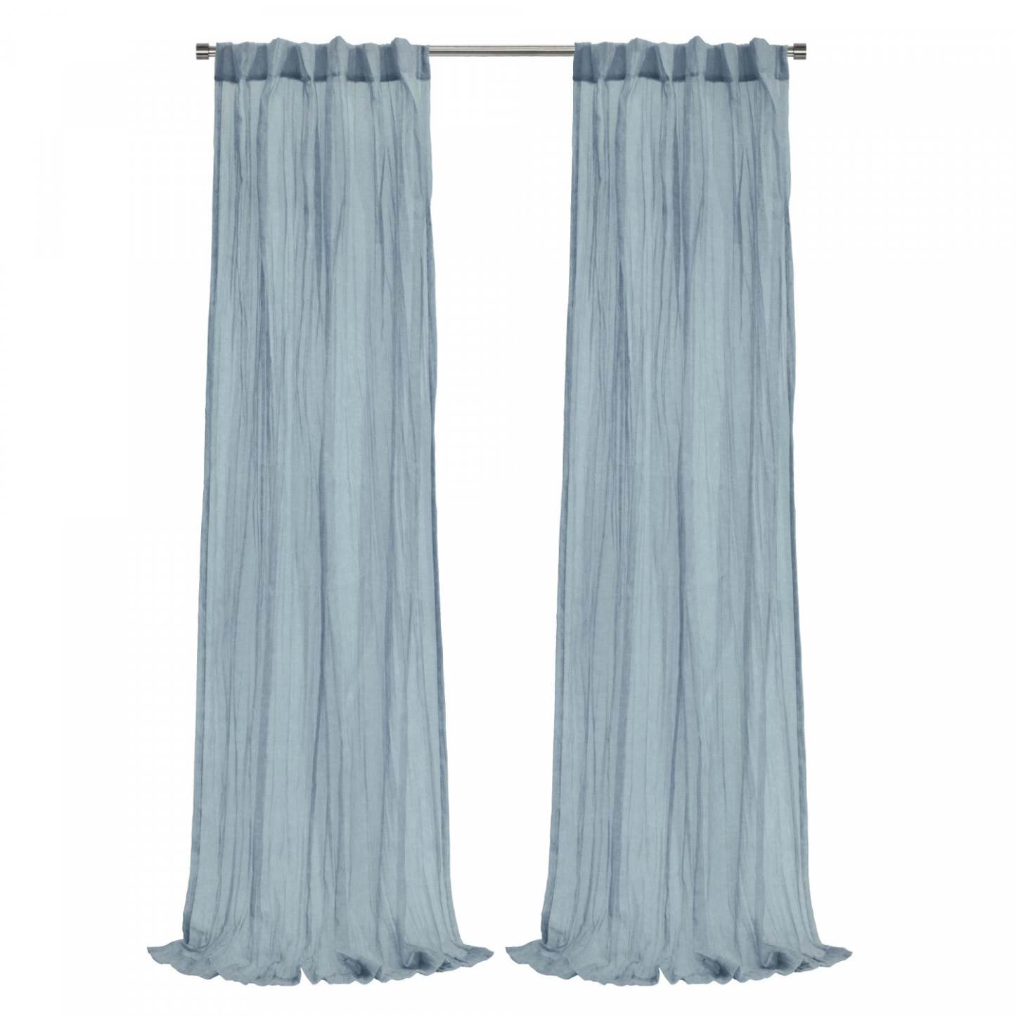 Habitat Paloma Cream Sheer Dual Header Curtain Panel - 52 x 95|Panneau de rideau transparent Paloma crème à double têtes d'Habitat - 52 x 95