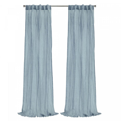 Habitat Paloma Cream Sheer Dual Header Curtain Panel - 52 x 95|Panneau de rideau transparent Paloma crème à double têtes d'Habitat - 52 x 95