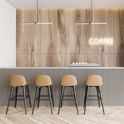 Dainolite Corvette Horizontal Pendant 24w Finition Noir Mat Lampe Diffuseur Acrylique Blanc|Luminaire suspendu horizontal Corvette de Dainolite en acrylique blanc qui diffuse la lumière, avec fini noir mat et ampoule de 24 W