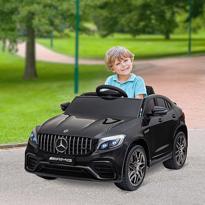 Voiture Électrique Pour Enfants Aosom Officiellement Licenciée 12v Voiture À Piles Jouet Parfait Cadeau Avec Re|Voiture Jouet Pour Enfants Aosom 12v Avec Télécommande, Coupé Mercedes Benz Amg Glc63s, 2 Vitesses,