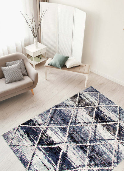 Tapis Makondo Abstract Blue - 244 x 305 cm | D279HZUD