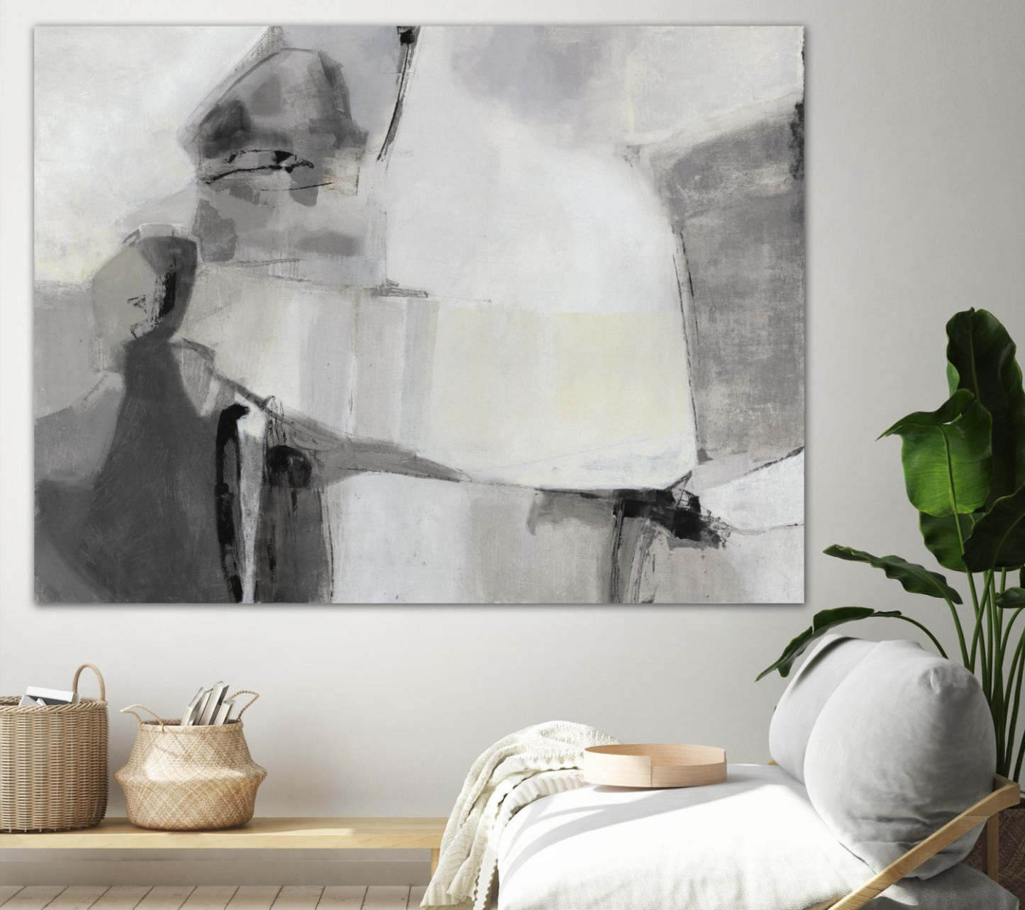 Œuvre d'art murale géante « Black Rover » 72 x 54