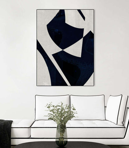 Black Machine I Canvas Framed Black 30x40 Wall Art|Œuvre d'art murale sur toile encadrée noire « Black Machine I » 30 x 40