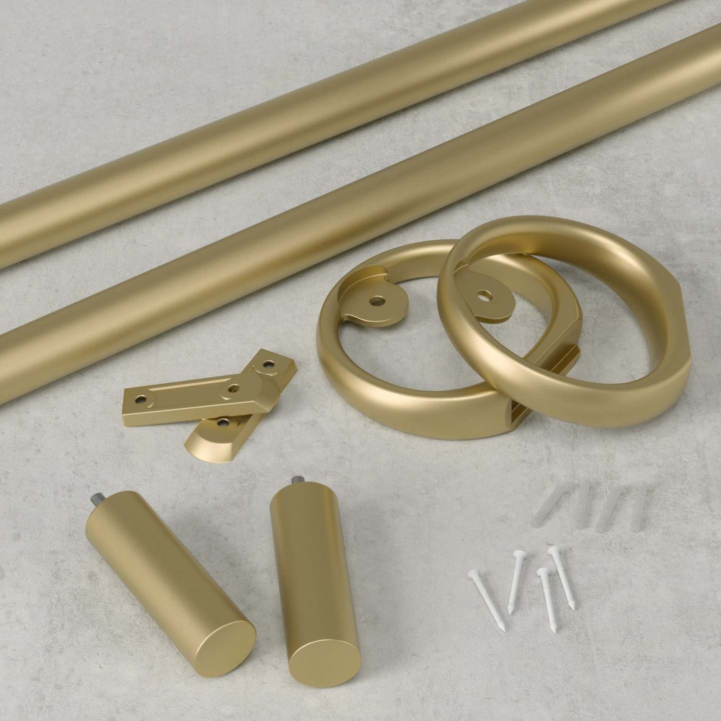 Umbra Tringle à rideau extensible Ringlet dorée à 1 - 42-120 | Tringle à rideaux extensibles Ringlet de Umbra dorée de 1 po - 42 po à 120 po