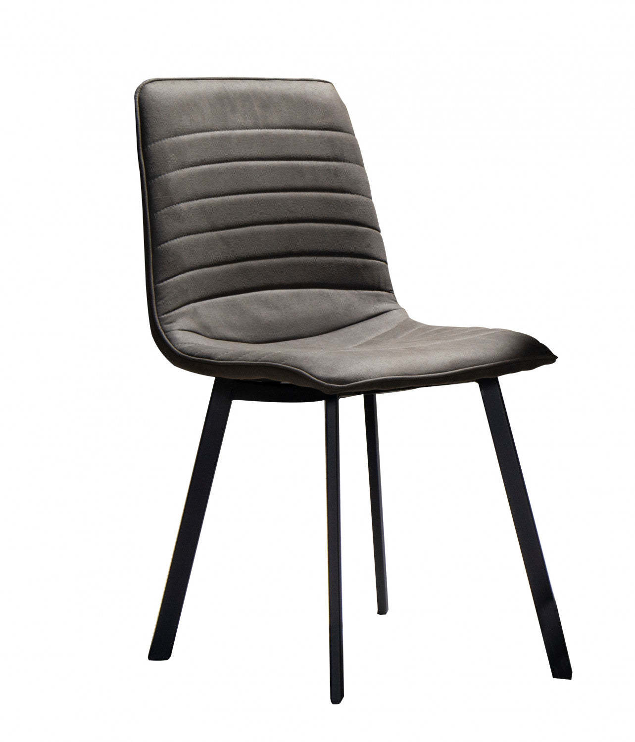 Chaise de salle à manger Kipling, gris (ensemble de 2) | Chaise De Salle À Manger Kipling En Tissu Gris (ensemble De 2)