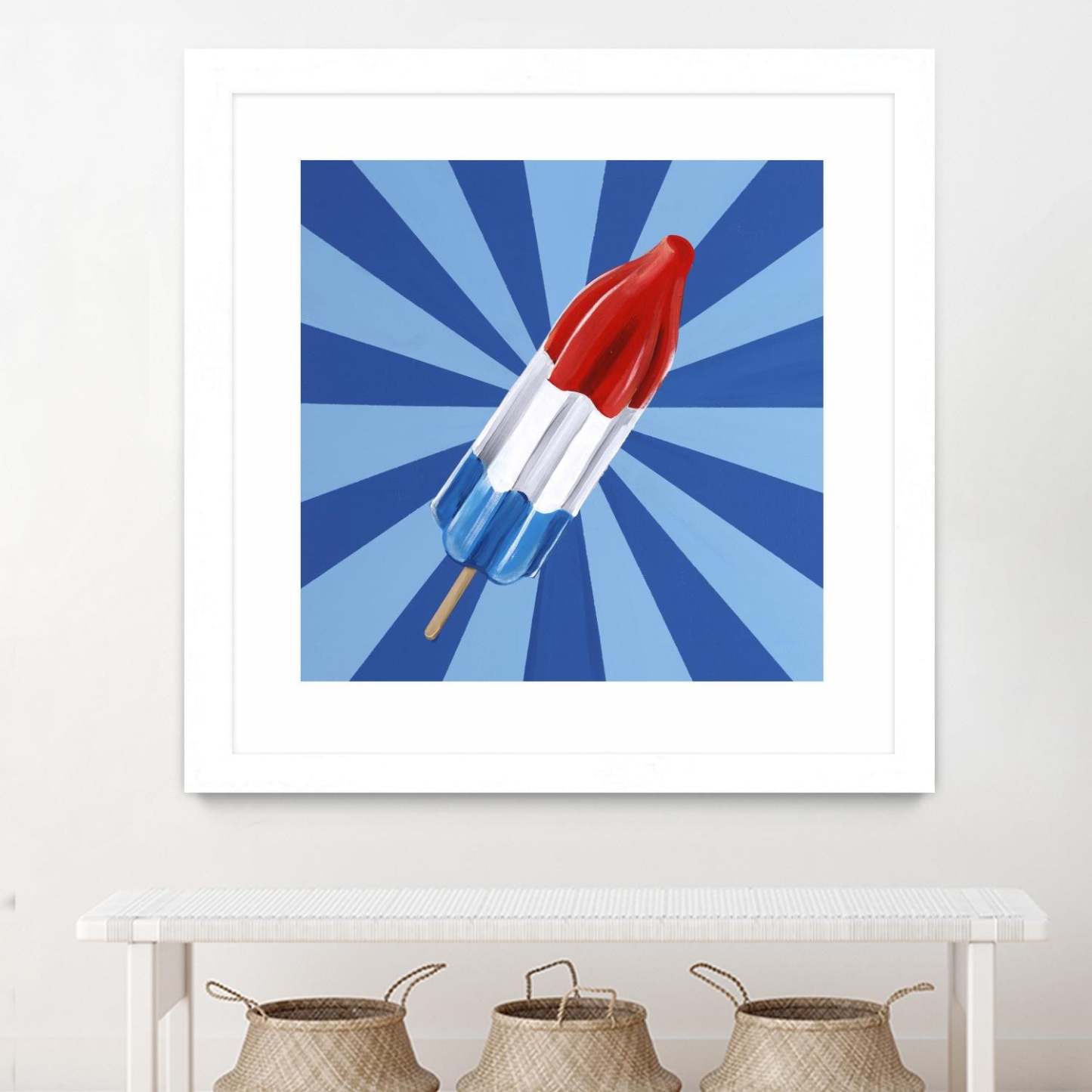 Daily Cravings Vi Matted and Framed White 36x36 Wall Art|Œuvre d'art murale imprimée blanche et mate « Daily Cravings Vi » 36 x 36