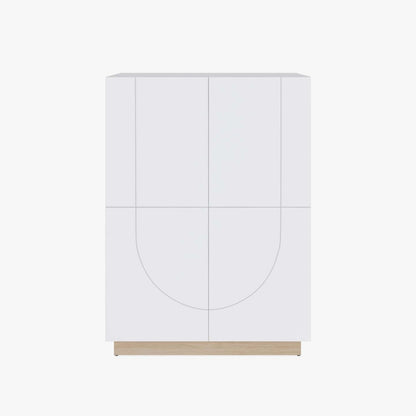 Nordika Nauraa High-Buffet Accent Cabinet - Blanc|Buffet d'appoint haut Nauraa Nordika - blanc