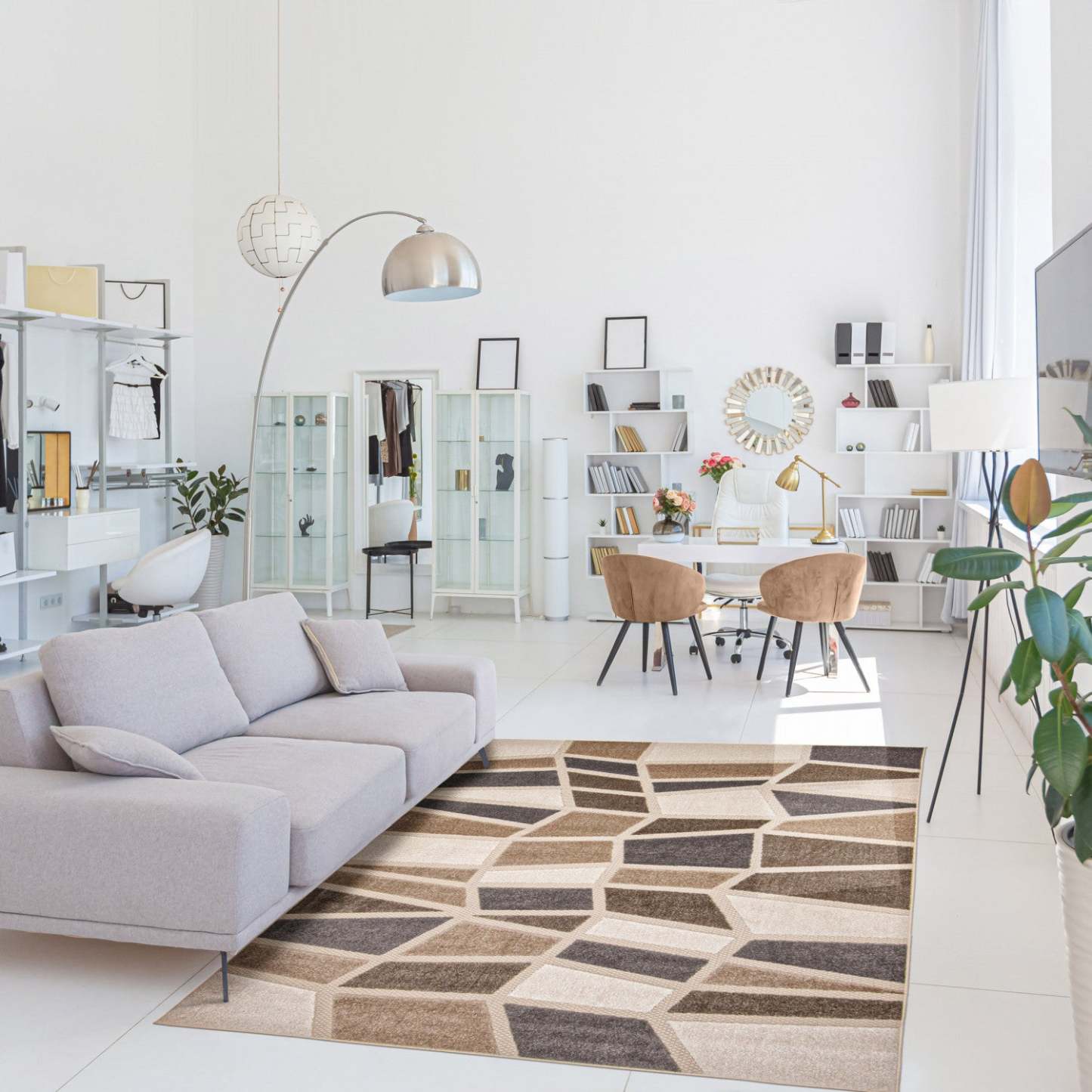 Tapis Celestina Ivoire - 3'11 X 5'7 |Carpette Celestina ivoire - 3 pi 11 po x 5 pi 7 po