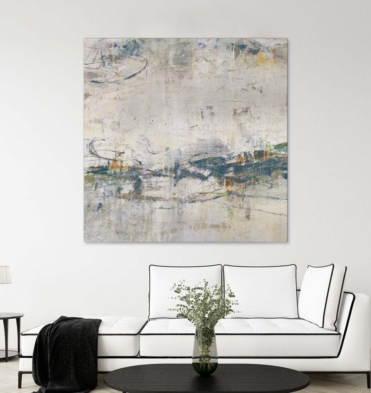 Œuvre d'art murale géante « Broken Road IV » 54 x 54