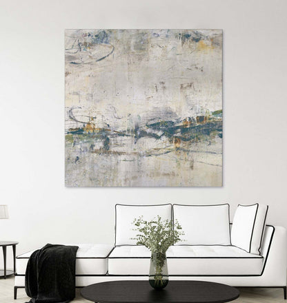 Œuvre d'art murale géante « Broken Road IV » 54 x 54