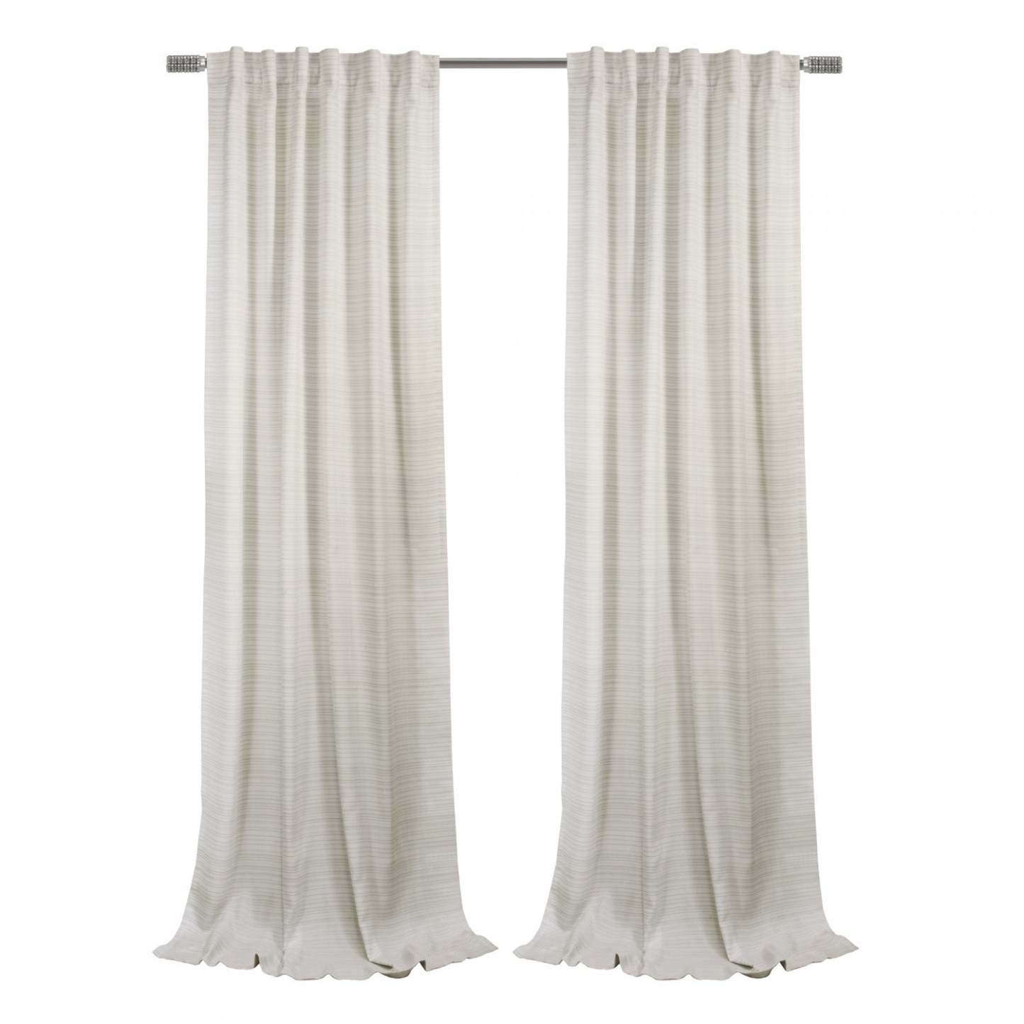 Habitat Austin Linen Light Filtering Dual Header Curtain Panel - 52 x 95|Panneau de rideau filtrant la lumière Austin apparence lin à double têtes d'Habitat - 52 x 95