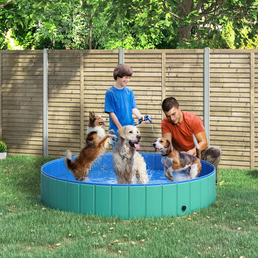 Pawhut Φ63 Piscine Pliable Pour Chien Pour Grands Chiens, Piscine Portable Pour Animaux De Compagnie, Piscine Pour Chiots Intérieure/Extérieure | Pawhut Piscine De Bain Pour Chien En PVC Pliable Portable Pour Enfants Pour Animaux De Compagnie, Ba