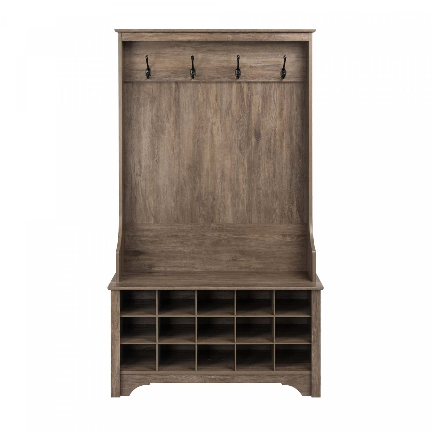 Arbre d'entrée avec rangement pour chaussures - Drifted Grey|Portemanteau avec rangement pour chaussures - gris délavé