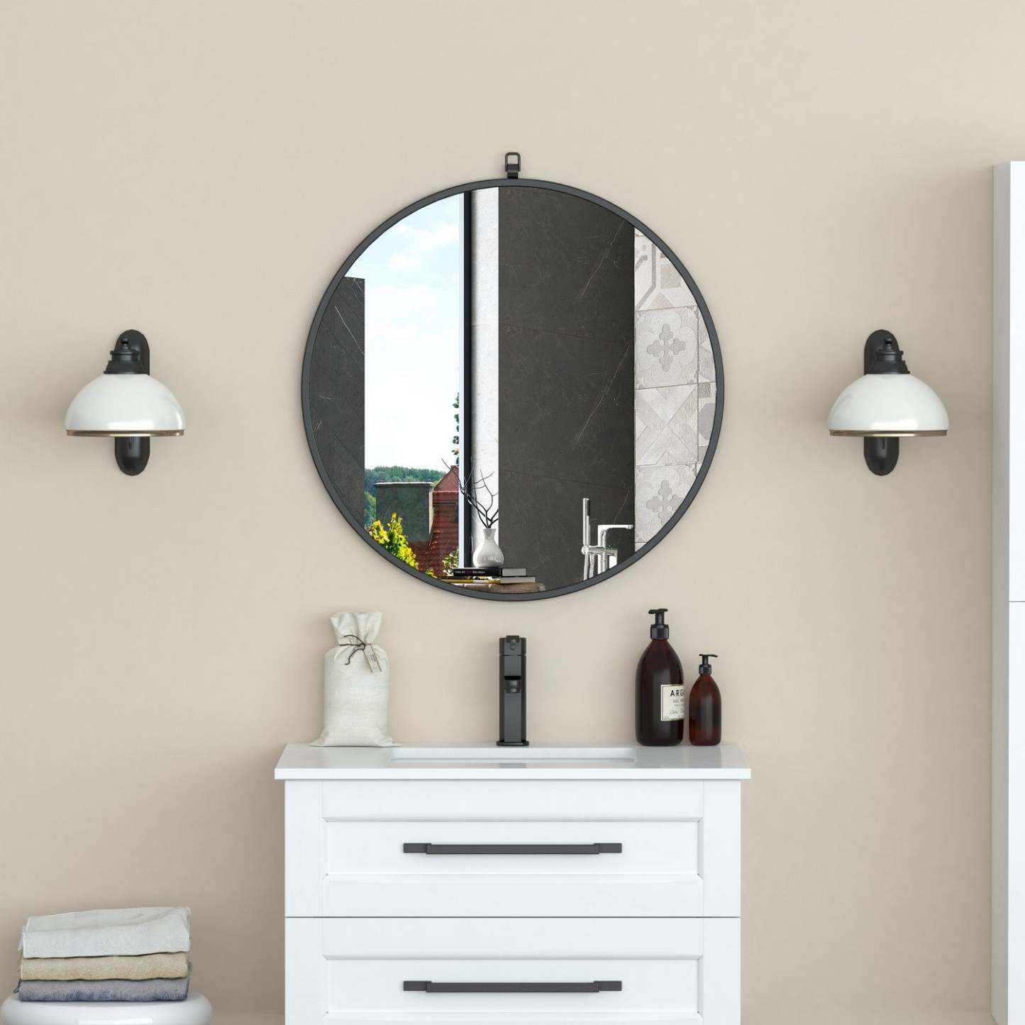 Miroir Jaylo Black 28|Miroir Jaylo de 28 po noir