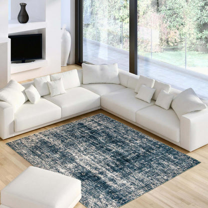 Tapis Dayna bleu 6'7 x 9'6 | Tapis Dayna bleue 6 pi 7 po x 9 pi 6 po