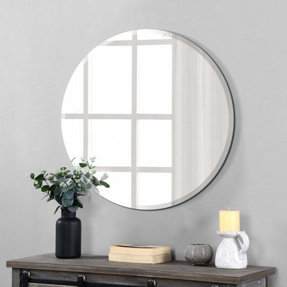 Arcus 30 X 30 Round Frameless Beveled Edge Mirror|Miroir rond Arcus 30 po x 30 po sans cadre avec bordure biseautée