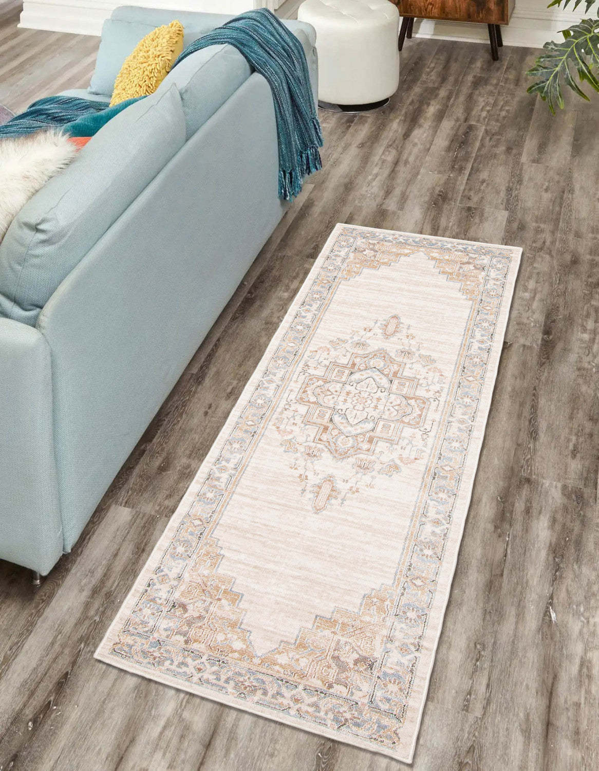 Tapis de passage Katie ivoire - 2'8 X 8'2 | Tapis de couloir Katie ivoire - 2 pi 8 po x 8 pi 2 po