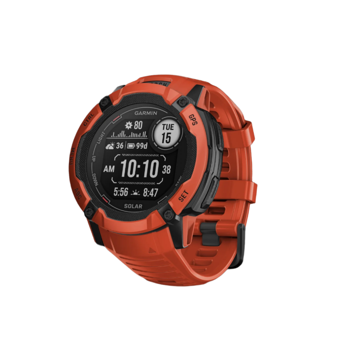 Garmin Instinct® 2x Solar Gps Smartwatch - Suivi De La Santé Et De La Condition Physique Avec Multi-band Gnss - Flame Re|Montre Connectée Garmin Instinct® 2x Solar Gps - Suivi De La Santé Et De La Condition Physique Avec