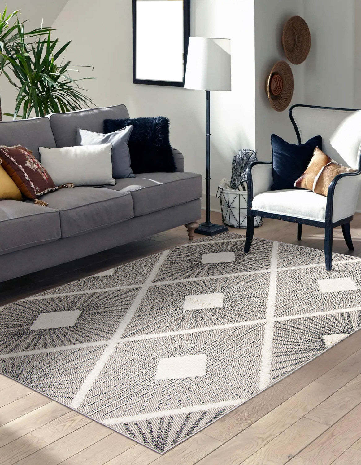 Tapis Adair ivoire - 244 x 305 cm | D86FX1CO