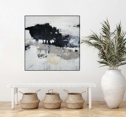 Big Bonanza Canvas Framed Black 20x20 Wall Art|Œuvre d'art murale sur toile encadrée noire « Big Bonanza » 20 x 20