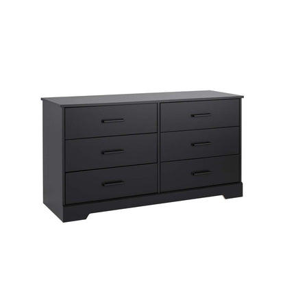 Prepac Rustic Ridge Farmhouse 6-Drawer Dresser - Black|Commode champêtre Rustic Ridge de Prepac à 6 tiroirs - noire