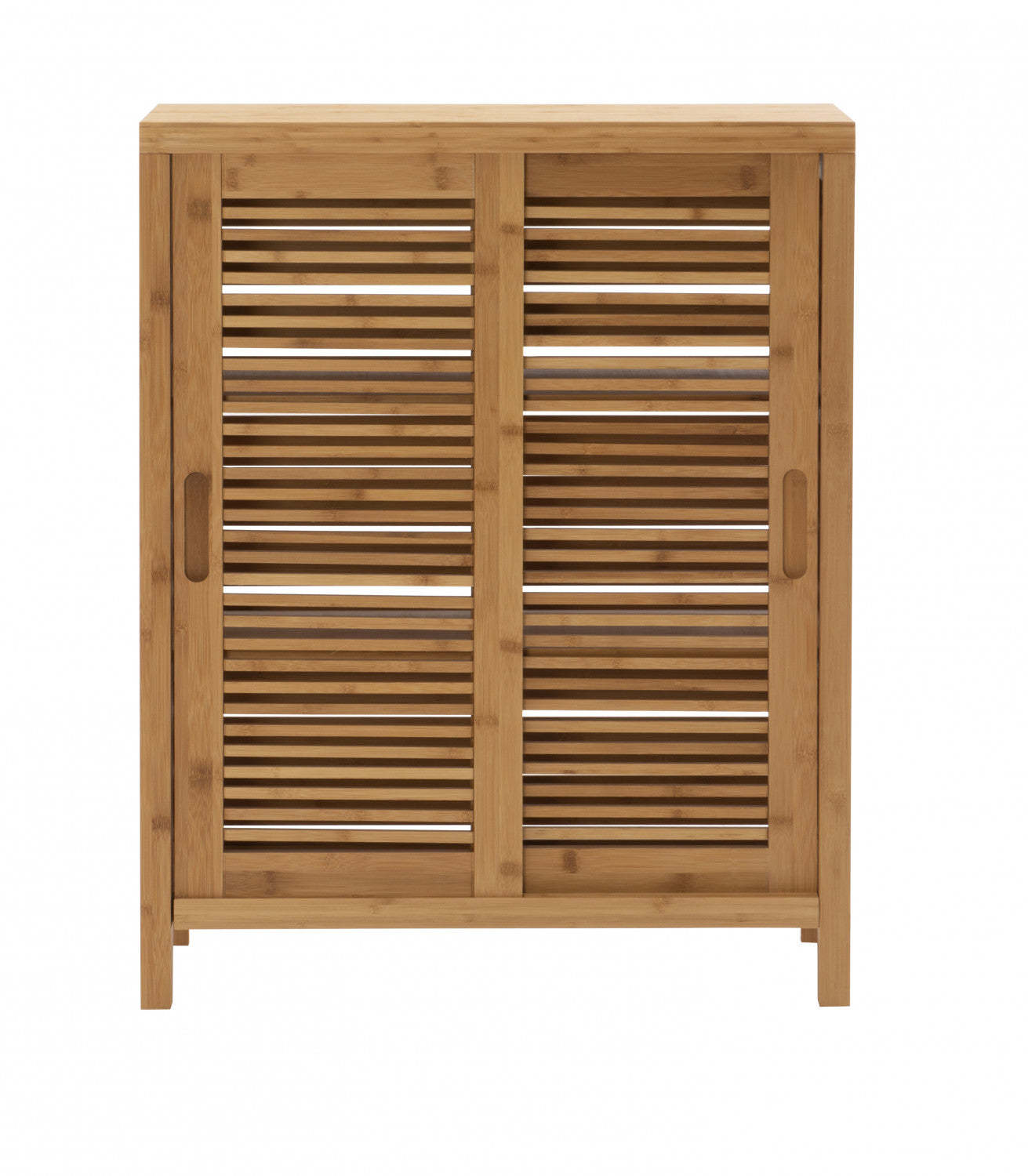 Bracken Bamboo 2-Door Floor Accent Cabinet - Naturel|Armoire décorative Bracken en bambou à 2 portes - naturelle