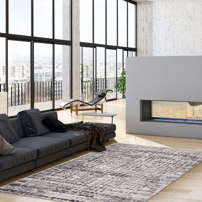 Tapis Trudel Gris - 3'11 X 5'7 |Carpette Trudel grise - 3 pi 11 po x 5 pi 7 po