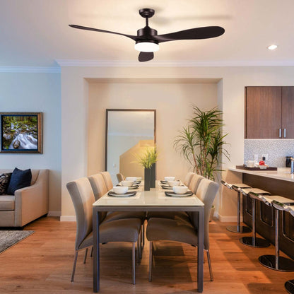 Homcom Ventilateur De Plafond Réversible À 6 Vitesses Avec Lumière|Homcom 6 Speed ​​Reversible Ceiling Fan With Light