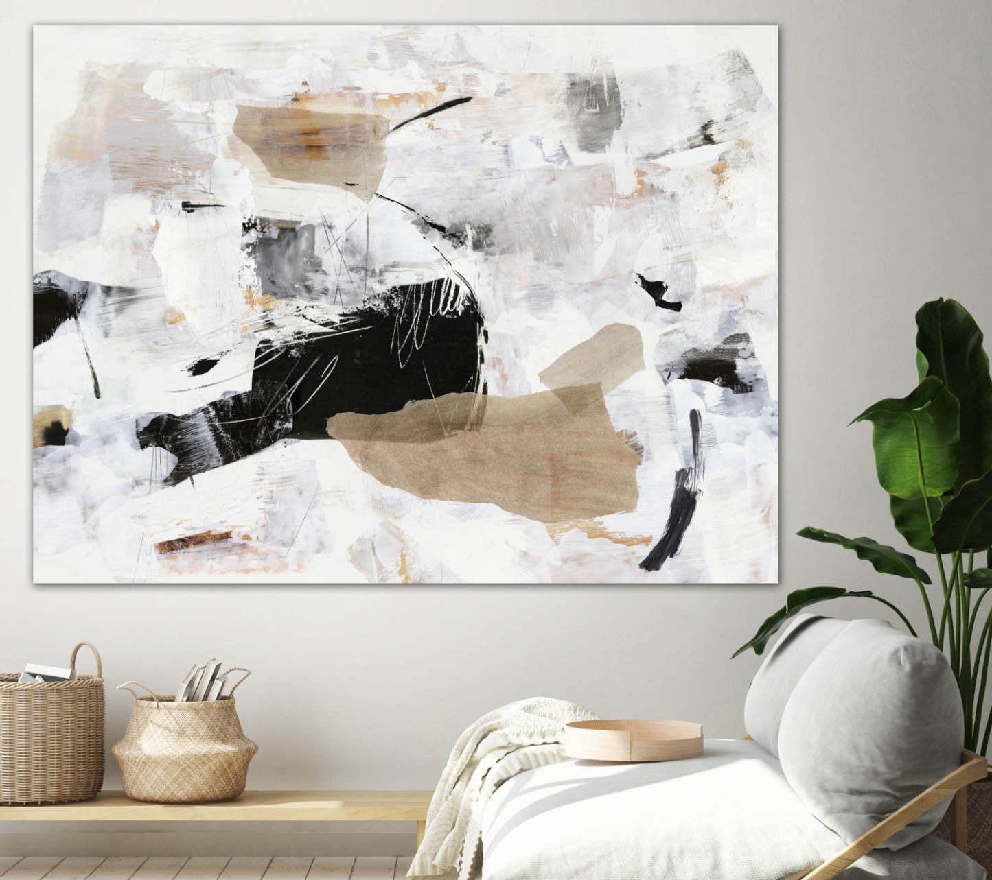 Œuvre d'art murale géante « Sweet Whispers » 72 x 54