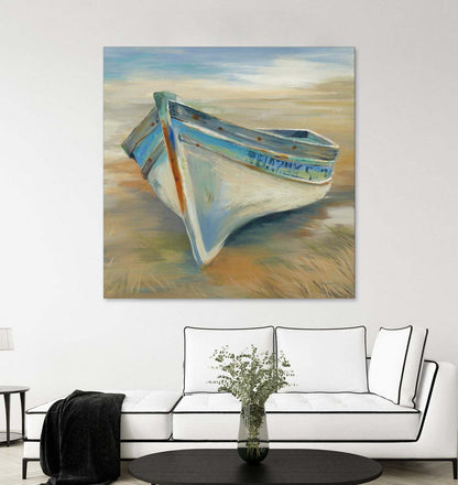 Œuvre d'art murale géante « Marée basse » 72 x 72