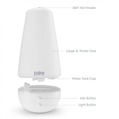 PureSpa XL 3-In-1 Aroma Diffuser Humidifier|Humidificateur et diffuseur d’huiles essentielles 3 en 1 PureSpa XL