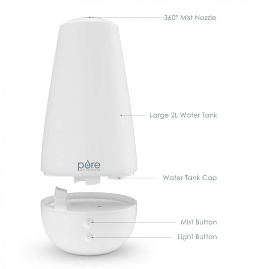 PureSpa XL 3-In-1 Aroma Diffuser Humidifier|Humidificateur et diffuseur d’huiles essentielles 3 en 1 PureSpa XL