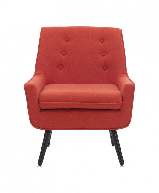 Trellis Pimento Fabric Accent Chair - Red|Fauteuil d’appoint Trellis Pimento en tissu - rouge