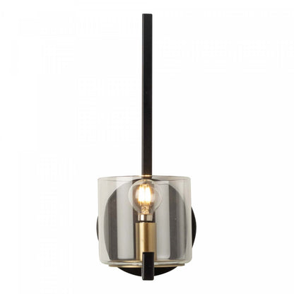 Salinas Black &amp; Brass 1-Light Sconce|Applique murale Salinas noire et laiton à 1 ampoule