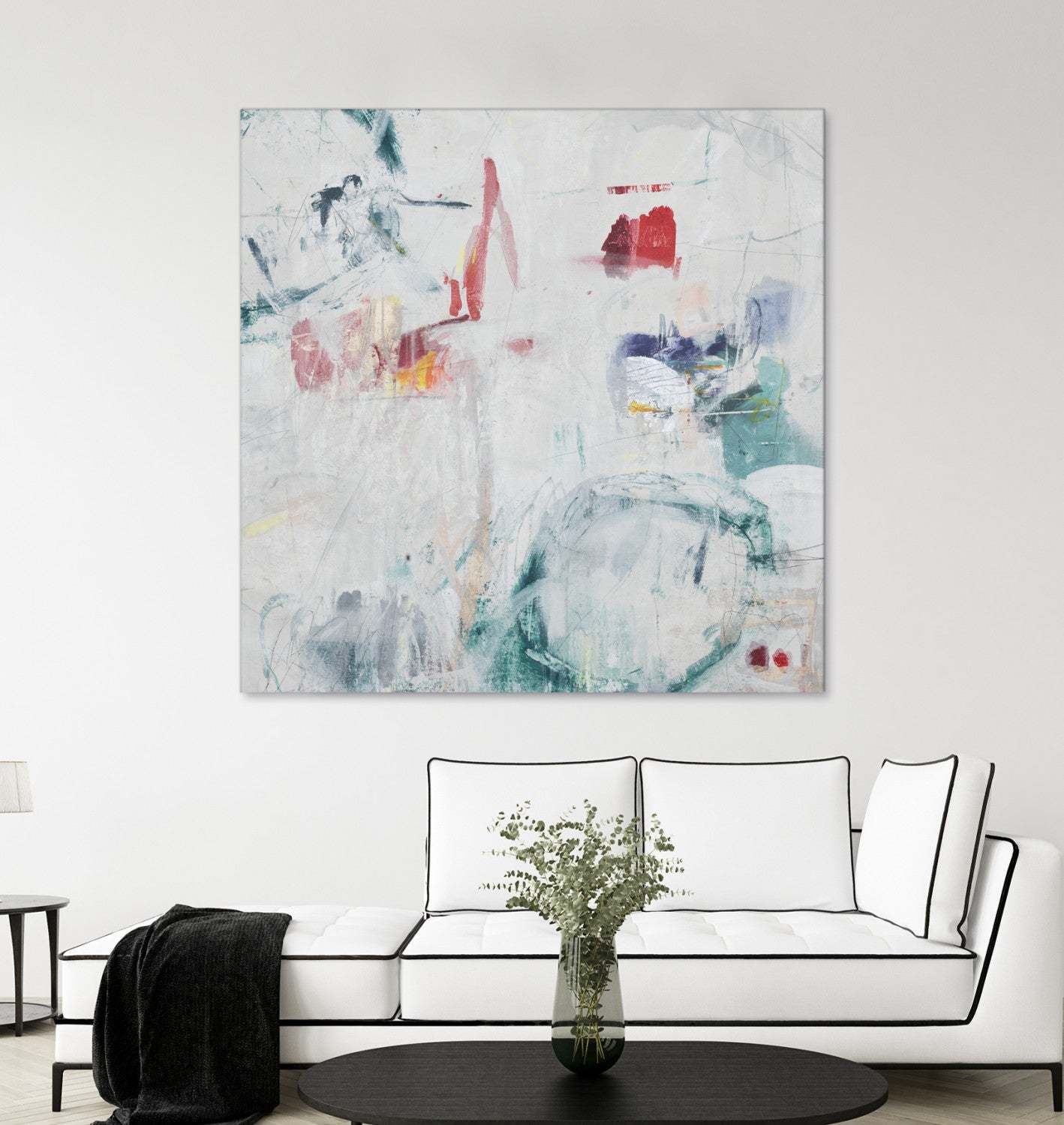 Œuvre d'art murale géante « Lullaby Wishes II » 54 x 54