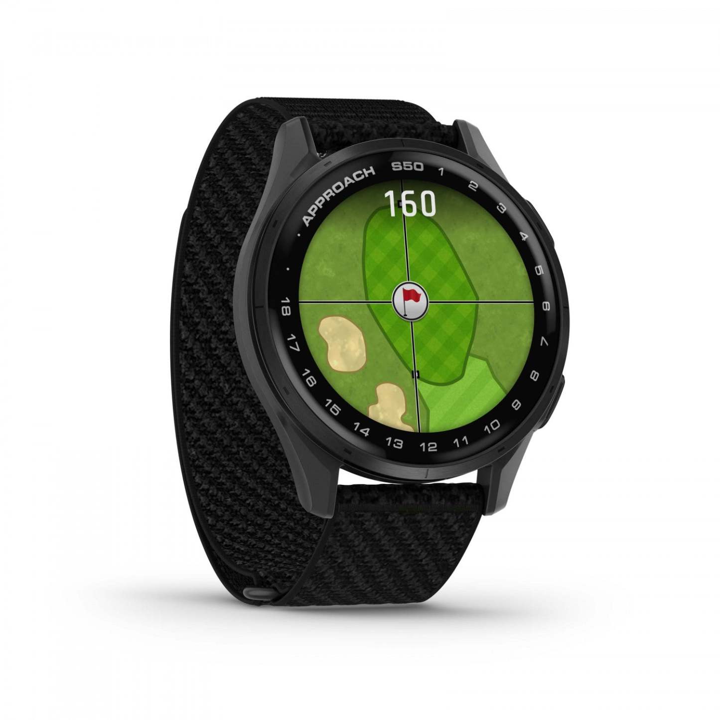 Garmin Approach S50 Amoled Montre Connectée de Golf - Gps, 43 000 Parcours Préchargés | Lunette en Aluminium Ardoise