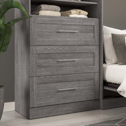 Bestar Pur 3 Drawer Set for 36 W Closet Organizer - Bark Grey|Ensemble de 3 tiroirs Pur de Bestar pour organisateur de garde-robe de 36 po (L) - gris écorce