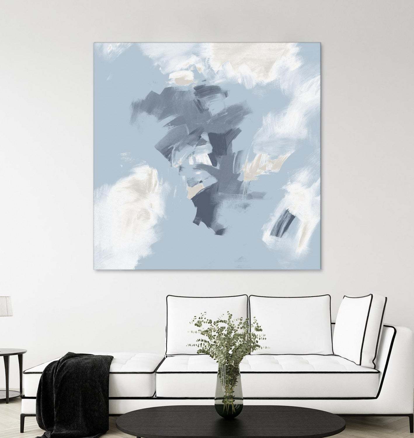 Œuvre d'art murale géante « Peaches And Cream II » 72 x 72