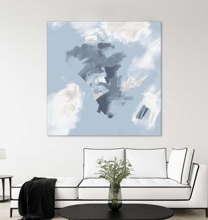 Œuvre d'art murale géante « Peaches And Cream II » 72 x 72