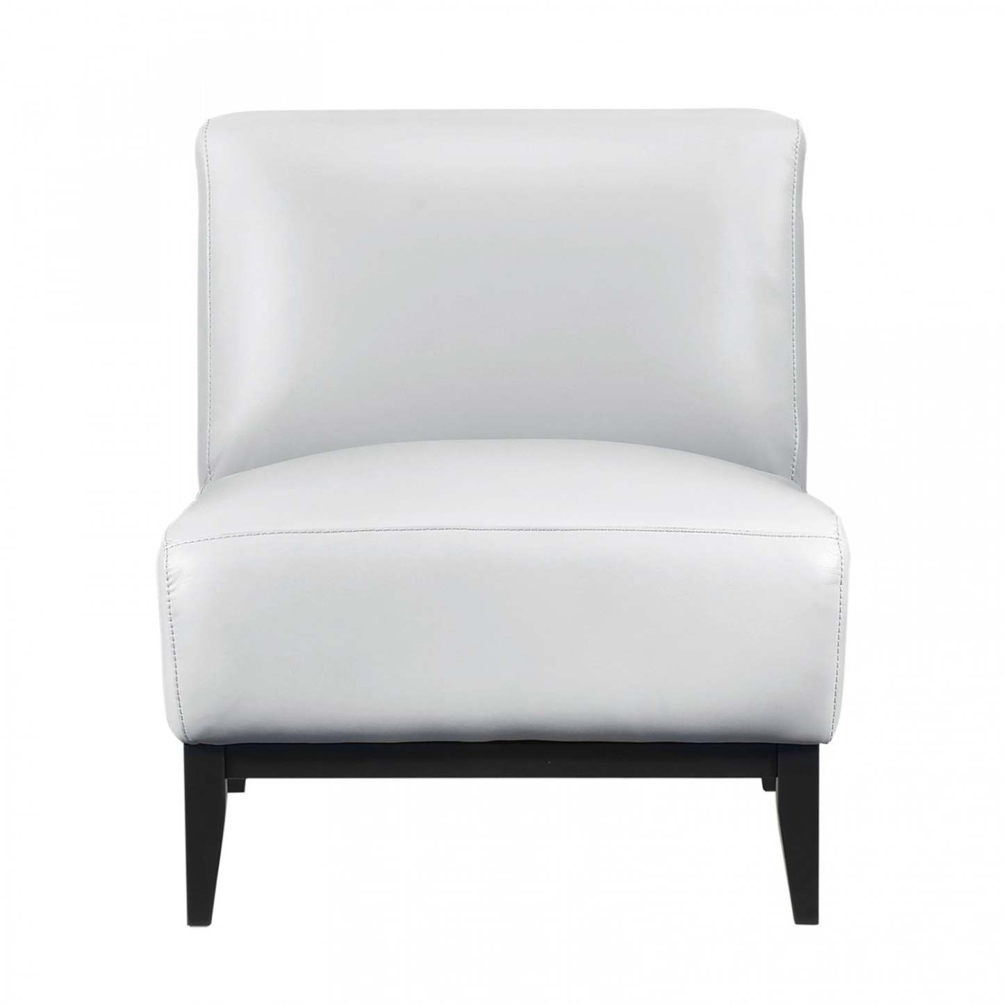 Fauteuil d'appoint Murdock en cuir argenté | Fauteuil D'appoint Murdock En Cuir Argenté